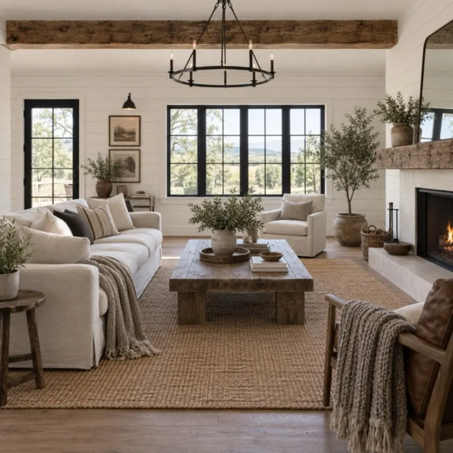 Modern Farmhouse interior design style example