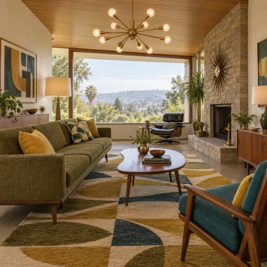 Mid-Century Modern interior design style example